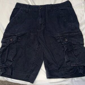 Arizona Black Cargo Shorts with Durable Cotton Blend